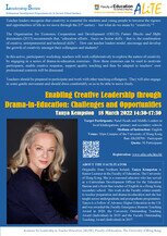 ALiTE Leadership Series - Enabling Creative Leadership  through Drama-in-Education: Challenges and Opportunities Poster