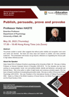 Publish, persuade, prove and provoke Poster