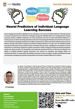 [Online seminar] Neural Predictors of Individual Language Learning Success