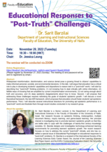 Educational Responses to "Post-Truth" Challenge Poster