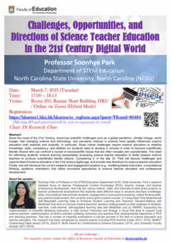 Challenges, Opportunities, and Directions of Science Teacher Education in the 21st Century Digital World