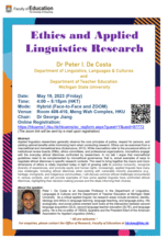 Seminar: Ethics and Applied Linguistics Research Poster