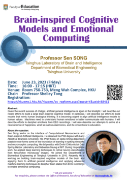 Seminar: Brain-inspired Cognitive Models and Emotional Computing