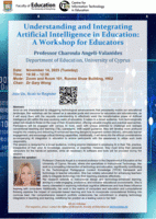 Understanding and Integrating Artificial Intelligence in Education: A Workshop for Educators  Poster