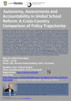 Autonomy, Assessments and Accountability in Global School Reform: A Cross-Country Comparison of Policy Trajectories