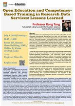 Open Education and Competency-Based Training in Research Data Services: Lessons Learned Poster