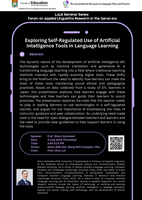 Exploring Self-Regulated Use of Artificial Intelligence Tools in Language Learning Poster