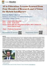 Seminar: AI in Education: Lessons Learned from Four Decades of Research and A Vision for Hybrid Intelligence Poster