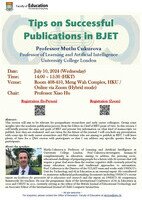 Seminar: Tips on Successful Publications in BJET Poster