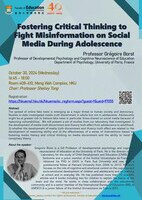 Fostering Critical Thinking to Fight Misinformation on Social Media During Adolescence Poster