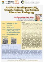 Seminar: Artificial Intelligence (AI), Climate Science, and Science Education Pedagogy Poster