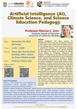 Seminar: Artificial Intelligence (AI), Climate Science, and Science Education Pedagogy Poster