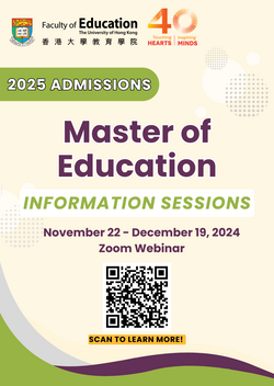 Master of Education (MEd) Information Sessions for 2025 Intake