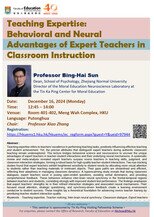 Seminar: Teaching Expertise: Behavioral and Neural Advantages of Expert Teachers in Classroom Instruction Poster