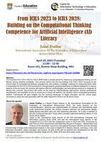 Seminar: From ICILS 2023 to ICILS 2028: Building on the Computational Thinking Competence for Artificial Intelligence (AI) Literacy Poster