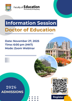 Doctor of Education (EdD) Information Session for 2026 Intake Poster