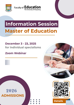 Master of Education (MEd) Information Sessions for 2026 Intake