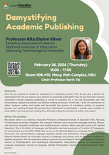 Seminar: Demystifying Academic Publishing Poster