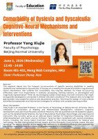 Comorbidity of Dyslexia and Dyscalculia: Cognitive-Neural Mechanisms and Interventions Poster