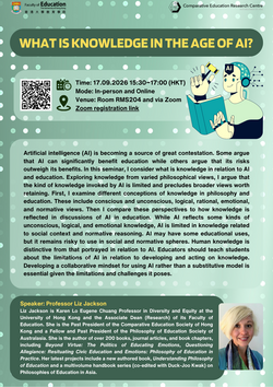 CERC Seminar: What is Knowledge in the Age of AI?