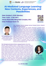 AI-Mediated Language Learning: New Contexts, Experiences, and Possibilities Poster