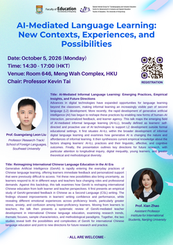 AI-Mediated Language Learning: New Contexts, Experiences, and Possibilities