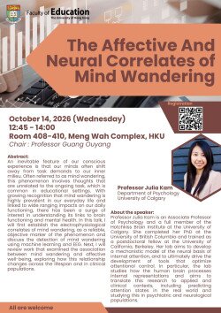 Seminar: The Affective and Neural Correlates of Mind Wandering