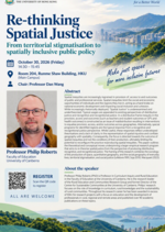 Seminar: Re-thinking spatial justice: From territorial stigmatisation to spatially inclusive public policy  Poster