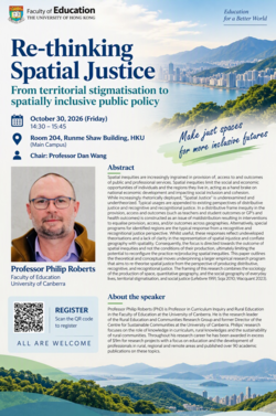 Seminar: Re-thinking spatial justice: From territorial stigmatisation to spatially inclusive public policy