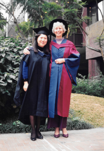 Dr Koogn and her teacher