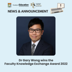 Dr Gary Wong wins the Faculty Knowledge Exchange (KE) Award 2022