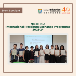 NIE x HKU International Practicum Exchange Programme 2023-24