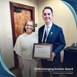 Professor Paul Campbell receives 2026 Emerging Scholar Award from the Educational Change SIG of AERA