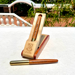 a wooden pen