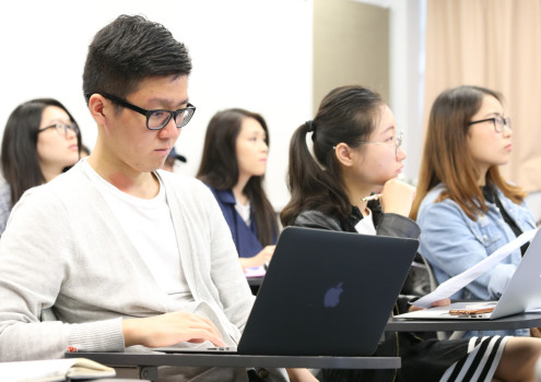 students in class
